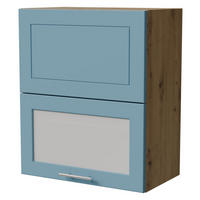 KLAPPHÄNGESCHRANK Bari W8BS/60-AV Eiche Artisan / RAL 5024 pastellblau 60 / 32,5 / 72cm - Blau/Eiche Artisan, Holz/Holzwerkstoff (60/72/32.5cm) - Feldmann-Wohnen
