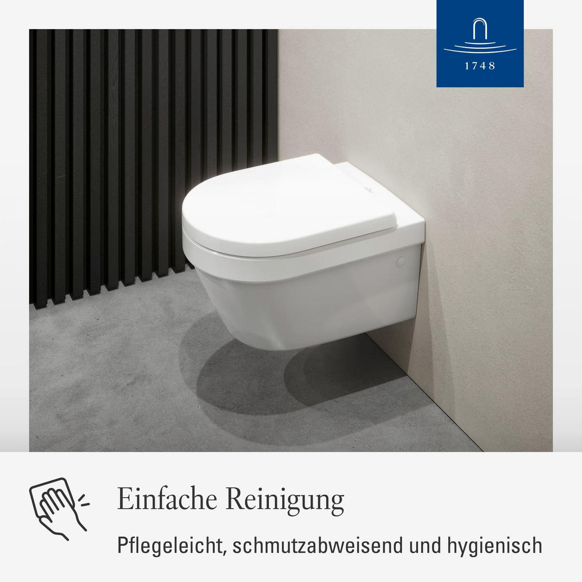 WC-SITZ Architectura weiß 445 x 374 x 59 mm - Weiß, Kunststoff (36.8/4.9/43.8cm) - Villeroy & Boch
