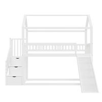 HOCHBETT Massivholz 90/200 cm Weiß - Weiß, Holz - Raumix