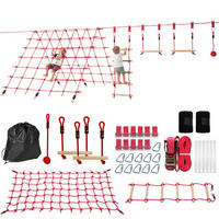 NINJA SLACKLINE SET DE-09910 Rot - Rot, Holz (300/1000cm) - ComfortXL