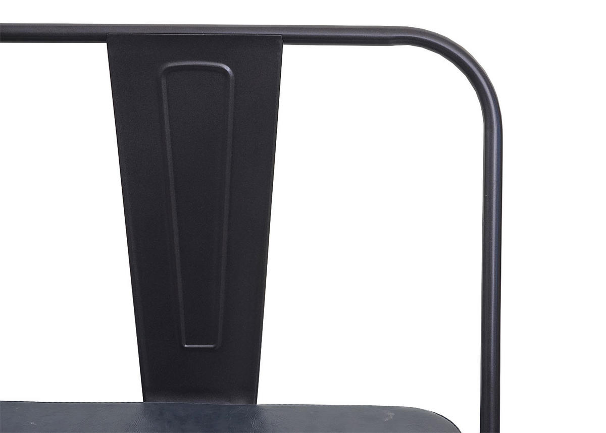 2ER SITZBANK INDUSTRIEDESIGN Schwarz, Grau - Schwarz/Grau, Textil (114/82/50cm) - Jamb