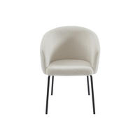 STUHL - 56.5 cm x 58.5 cm - Stoff - Cremefarben - MORONI - Creme, Textil (56.5/79/58.5cm) - Vente-Unique