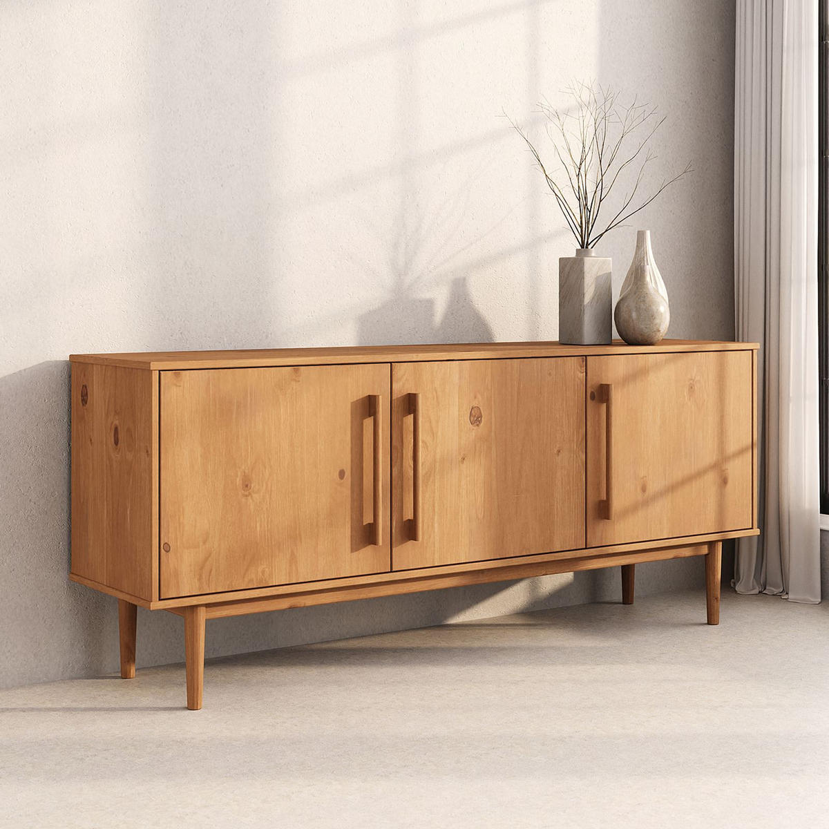SIDEBOARD TECCA Eiche - Eichefarben, Holz (170/71/41cm) - IDIMEX