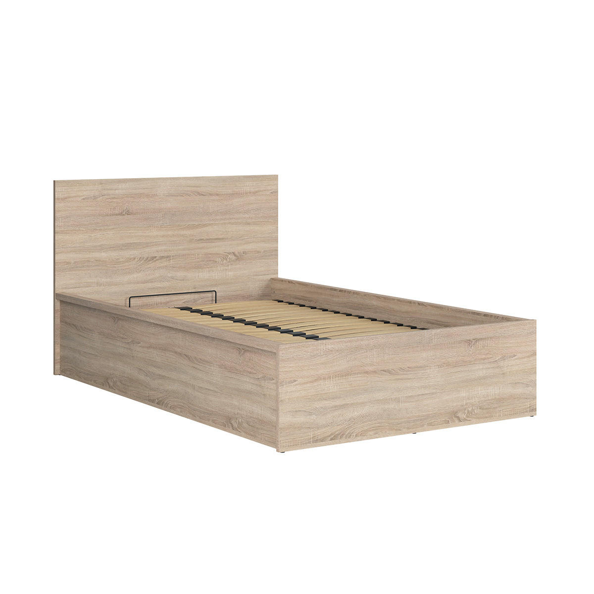 BOXSPRING POSTELJA 120/200 Edwin Svetli les - rjava, leseni material (120/200cm) - Petits-meubles