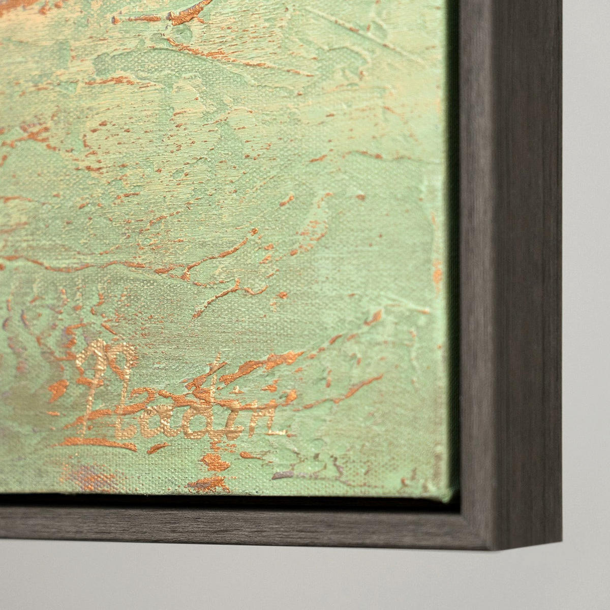 GEMÄLDE Ruhe vorm Sturm Schattenfugenrahmen Grau 120x60 cm - Grau, Holz (120/60cm) - YS-art gallery