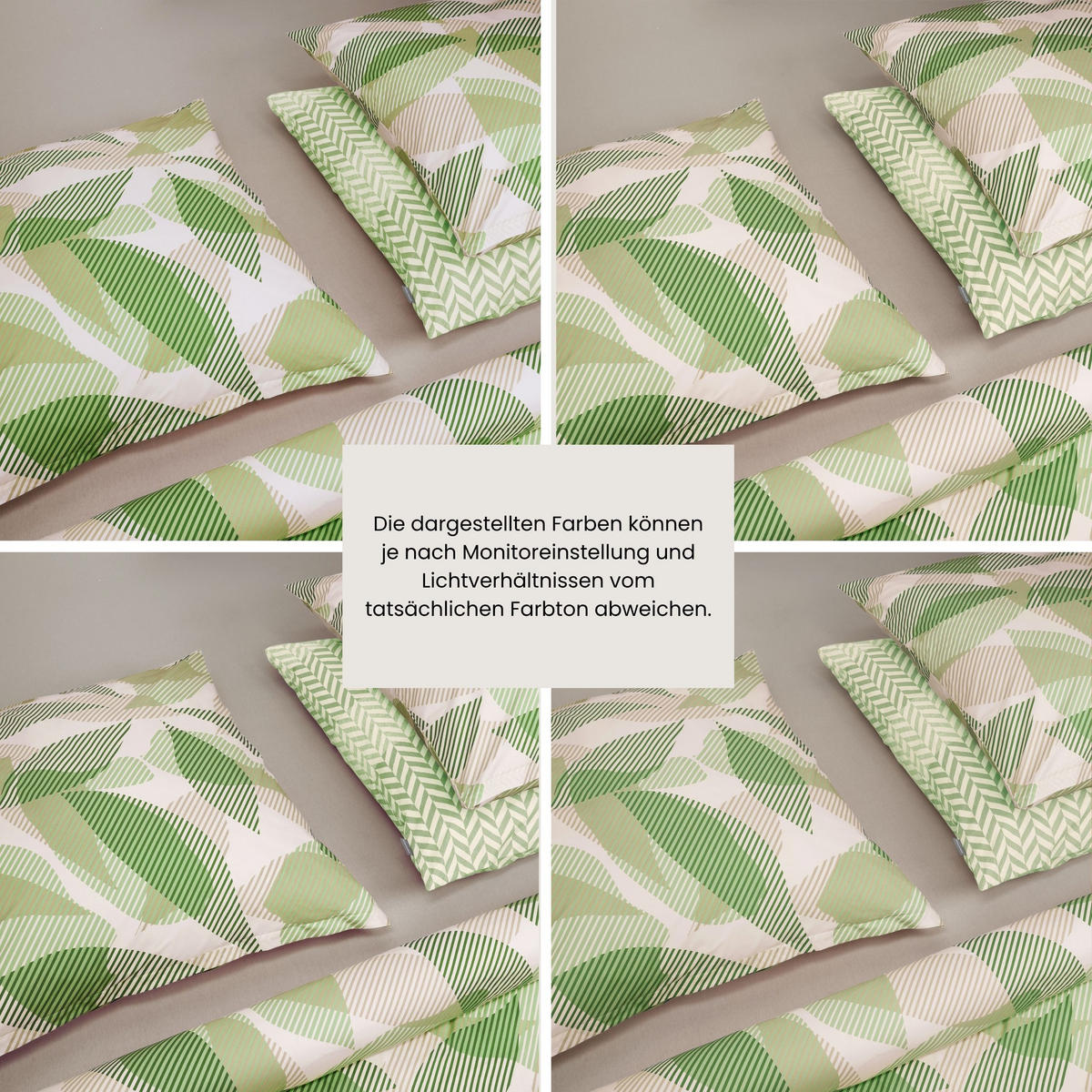 BETTWÄSCHESET Lea - Renforcé - 2-teilig - 135 x 200 cm - Grün - Grün, Textil (135/200cm) - SCHIESSER