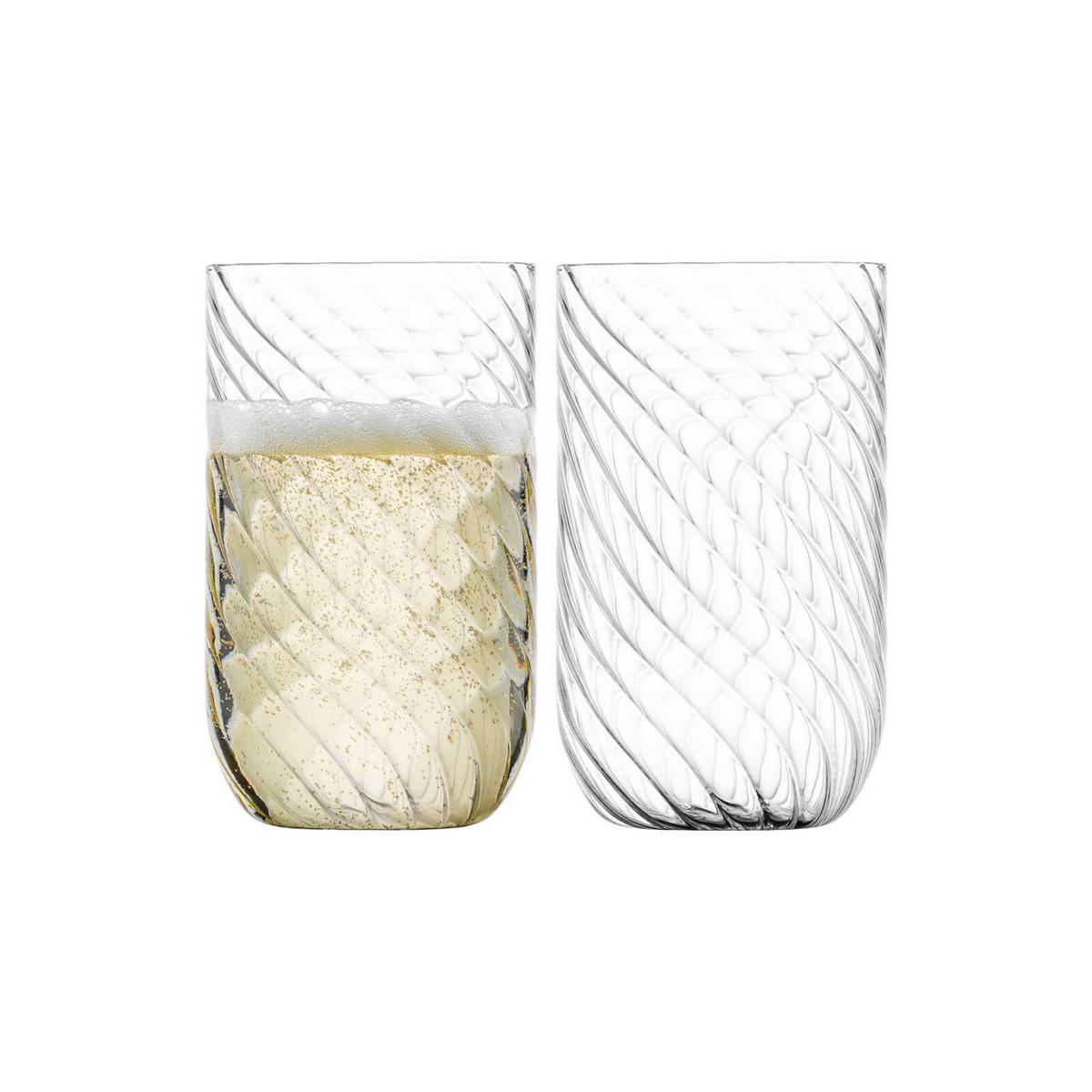 ALLROUND-BECHER Twist transparent 360 ml 2er Set - Transparent, Glas (0.36L) - Eisch