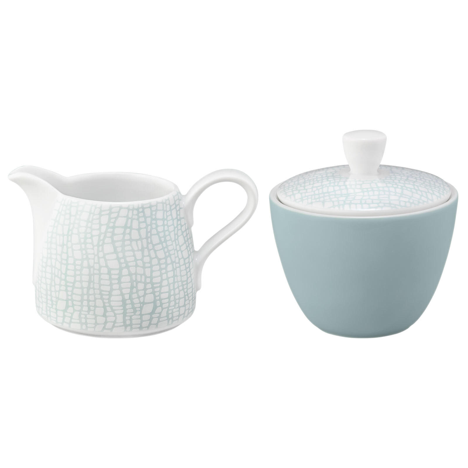 MILCH- UND ZUCKER-SET Life Fashion Green Chic je 260 ml - Türkis, Keramik (1/1cm) - Seltmann Weiden