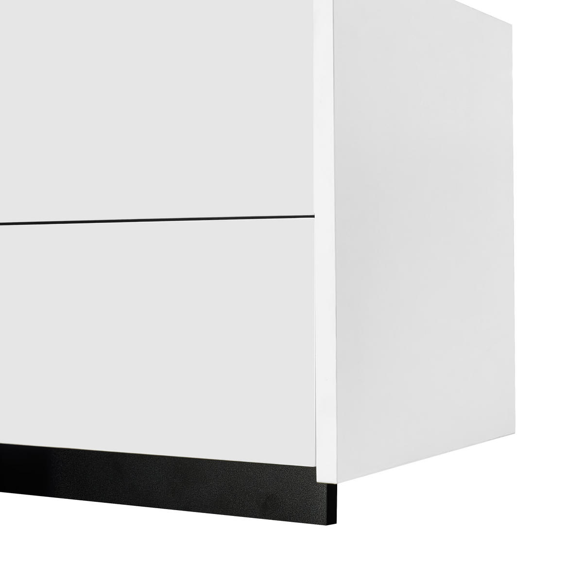 TV-LOWBOARD Weiß-Schwarz 170/30/39 cm - Weiß, Holzwerkstoff (170/39/30cm) - PANGIVO