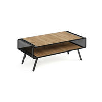 COUCHTISCH TORPE - Honigeiche/Schwarz, Holzwerkstoff (60/121/45cm) - Meblini