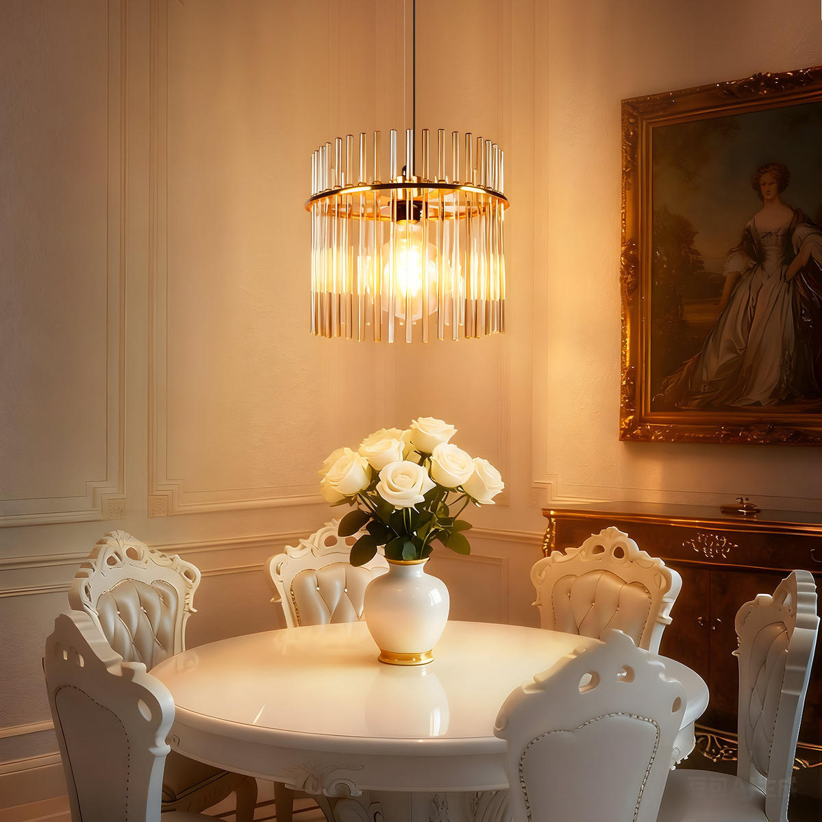 PENDELLEUCHTE Seraphina 30/10/150 cm - Goldfarben, Metall (30/10/150cm) - ZMH