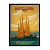 POSTER Barcelona Vintage A3 Rahmenlos - Klar, Papier (29.7/5/42cm) - Nacnic