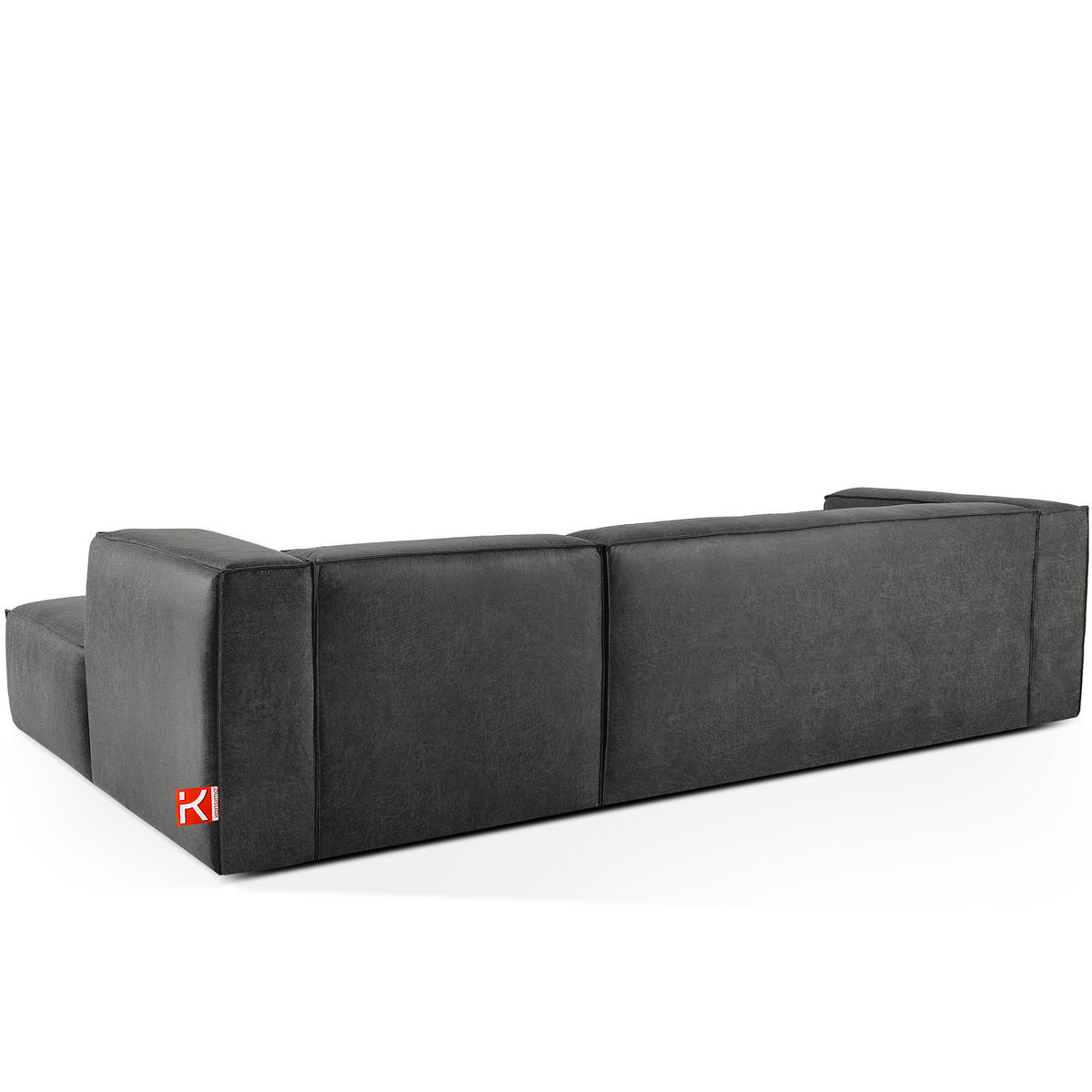 ECKSOFA RECHTS FEROX, Dunkelgrau - Dunkelgrau, Holz/Holzwerkstoff (300/175cm) - KONSIMO®