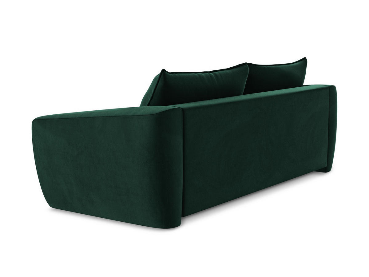 POUF Chenille Stoff Blau - Pastellblau/Schwarz, Holzwerkstoff/Kunststoff (65/40/65cm) - Makamii