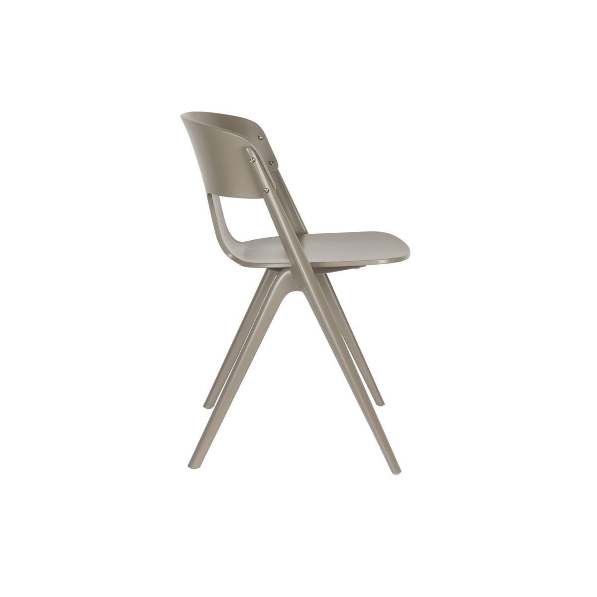 GARTENSTUHL Horizon Braun - 4 er Set - Taupe, Kunststoff (57.5/75/52.5cm) - Zuiver