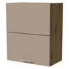 KLAPPHÄNGESCHRANK Brerra W8B/60-AV Eiche Artisan / RAL 1019 graubeige Matt 60 / 32,5 / 72cm - Graubraun/Eiche Artisan, Holz/Holzwerkstoff (60/72/32.5cm) - Feldmann-Wohnen