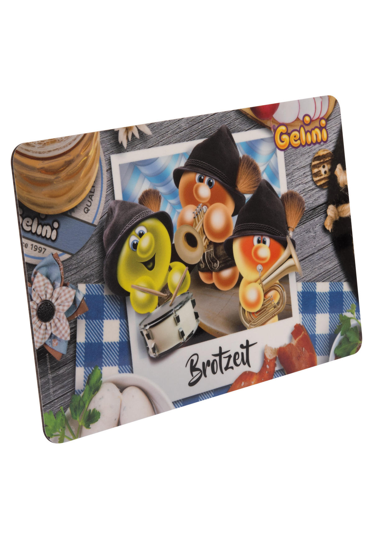 BRETTCHEN Gelini Brotzeit Mehrfarbig 14,5 x 23,5 cm - Multicolor, Kunststoff (14.5/23.5cm) - United Labels
