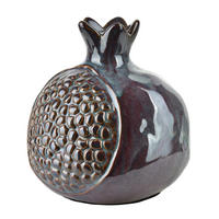 DEKOFIGUR Saggio lila 15/15/15 cm Keramik - Lila, Keramik (15/15/15cm) - Mondex