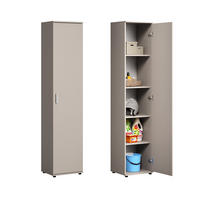 MEHRZWECKSCHRANK mit 1 Tür & 4 Einlegeböden in Kaschmir - Kaschmir, Holzwerkstoff (40/184/35cm) - Home Collective