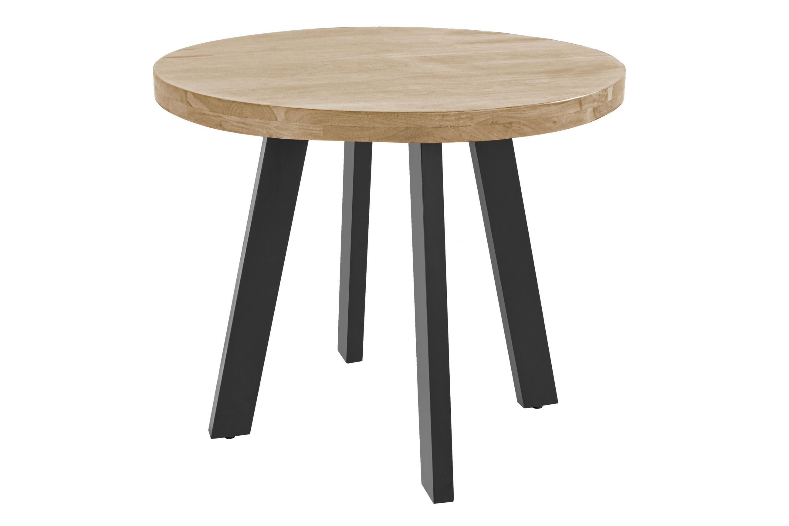 ESSTISCH SOPHIA - Beige/Schwarz, Holz/Metall (120/120/78cm) - SAM