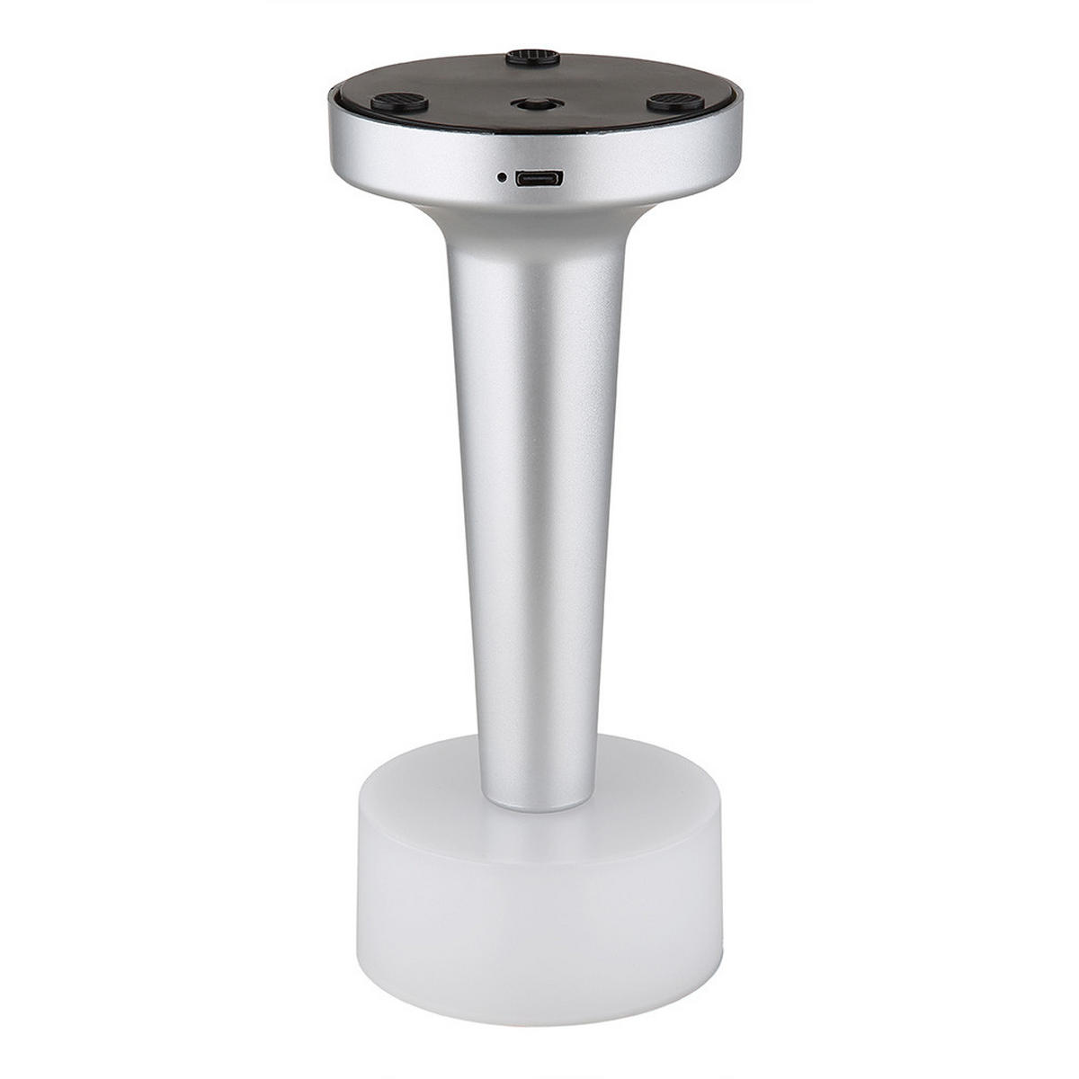 LED TISCHLEUCHTE Angelika Messing - Silberfarben, Kunststoff (9.5/9.5/21.5cm) - Globo Lighting