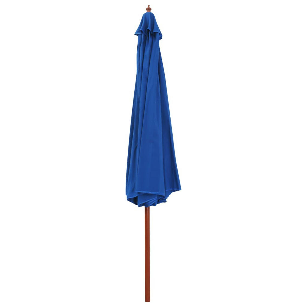 SONNENSCHIRM mit Holzmast 350 cm Blau - Blau, Textil (350/350cm) - furnicato