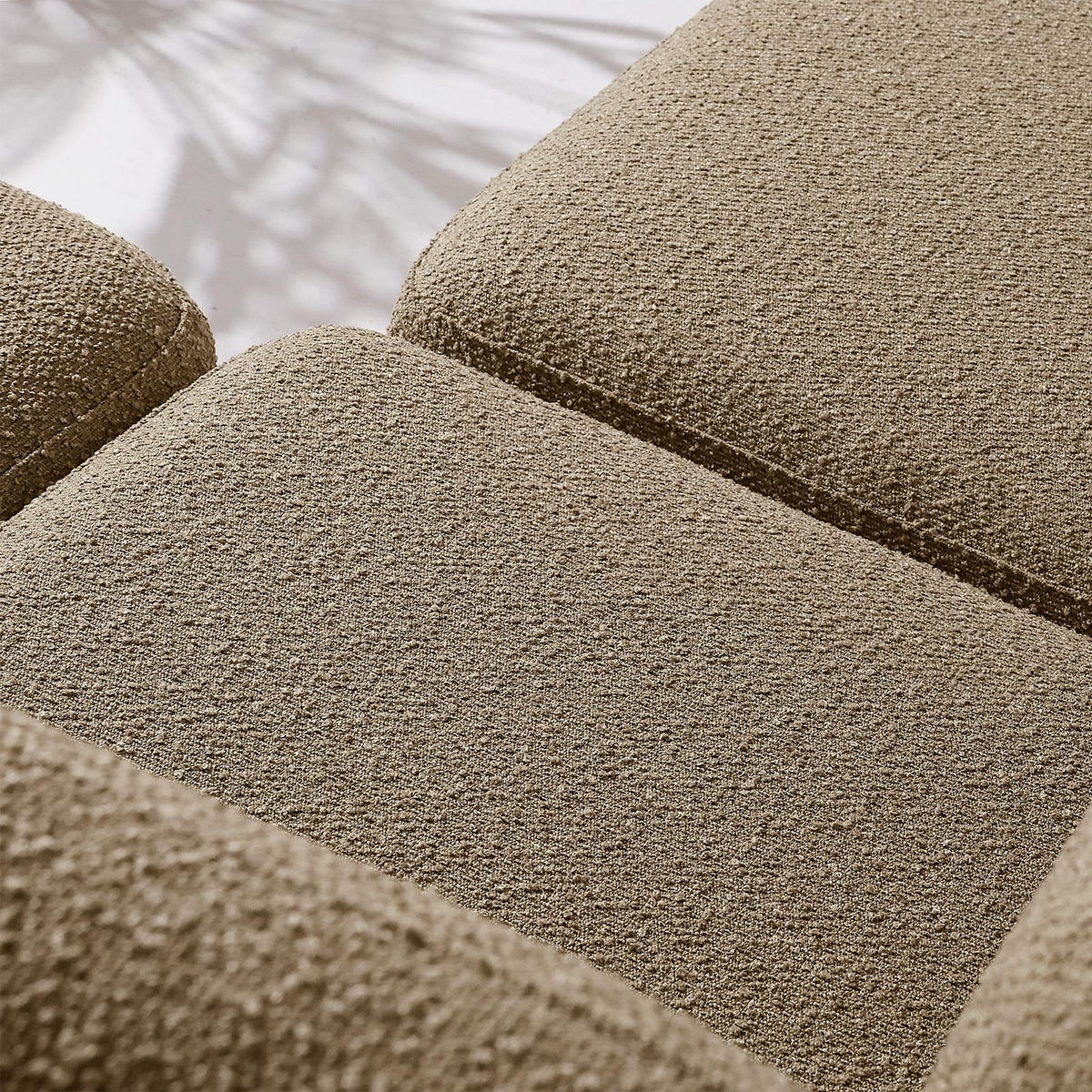 LOUNGESOFA ATREDA links - Beige, Holz/Textil (315/80/150cm) - KONSIMO®