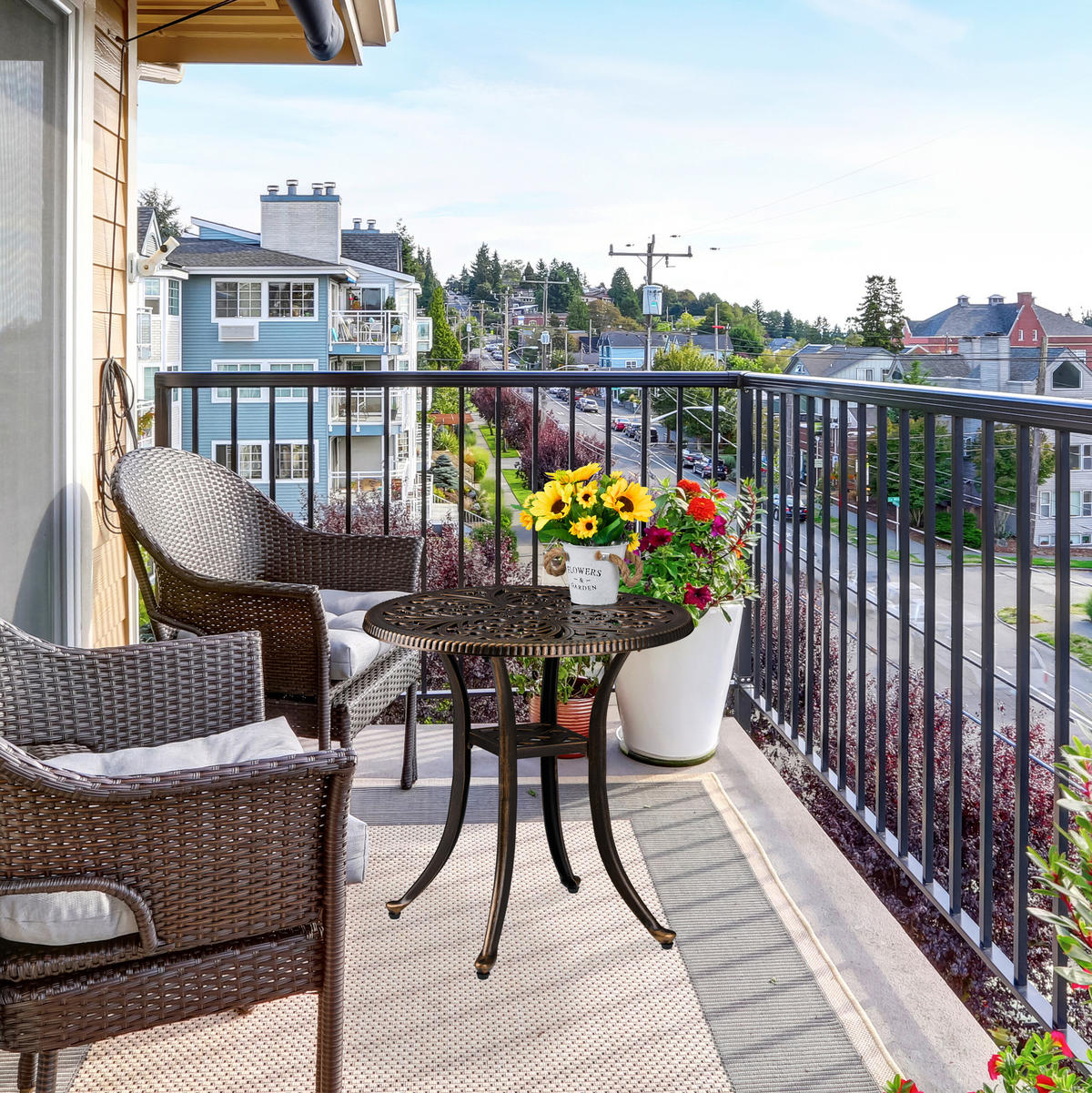 GARTENTISCH - Multicolor, Kunststoff/Metall (53/53/53cm) - Relaxdays