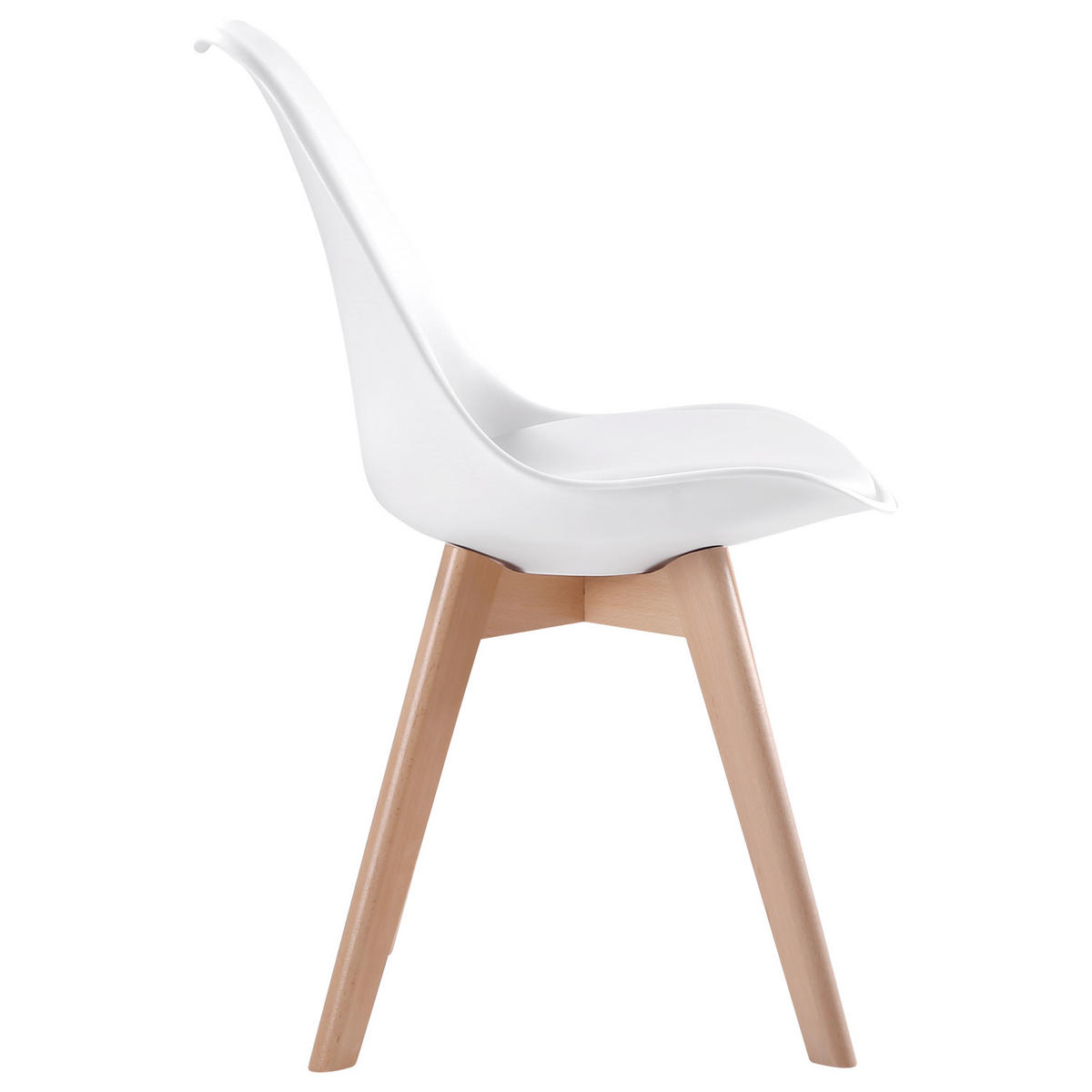 STÜHLE Nora Weiß 4er-Set - Weiß, Kunststoff (49/81/52cm) - Happy Garden