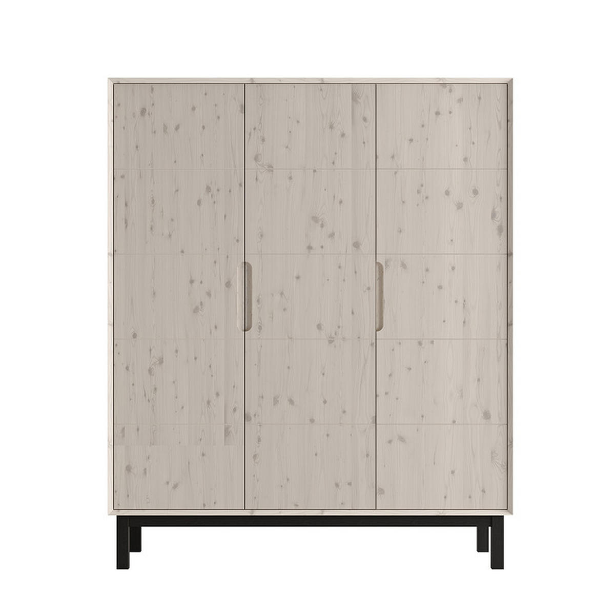 SKŘÍŇ 3DVEŘOVÁ Country Bělené dřevo - bílá, dřevo (148.2/180/53.2cm) - Petits-meubles