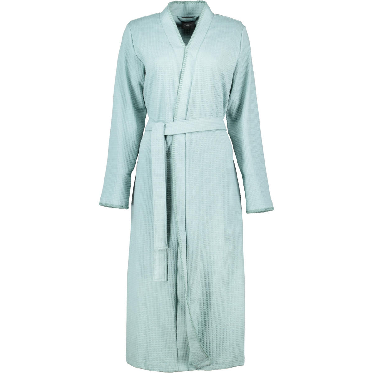 BADEMANTEL DAMEN KIMONO PIQUE 812 SALBEI - 44 - Grün, Textil (Mnull) - Cawoe