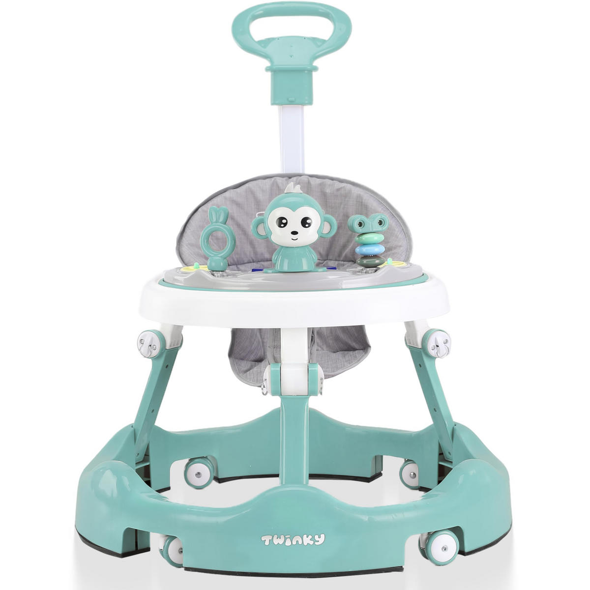 LAUFLERNWAGEN mit Spielset & Bodenmatte Mint Grün - Mintgrün, Kunststoff (70/70cm) - Twinky