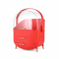 KOSMETIK ORGANIZER Miraya 29/19/38 cm - Rot, Kunststoff (19/38/29cm) - ZMH