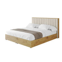 POLSTERBETT mit Bettkasten und Lattenrost, Bett mit Matratze H3/H4 - ENZO4 160x200 Beige - Beige, Holzwerkstoff/Textil (160/200cm) - ALTDECOR