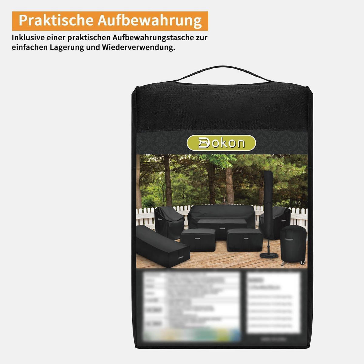 ABDECKHAUBE für Sonneninsel 190 cm Schwarz - Schwarz, Textil (50/190/90cm)