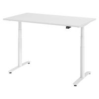SCHREIBTISCH elektrisch Bluetooth & App XDLR 80/140/72 cm in Weiß/Weiß - Weiß, Holzwerkstoff (80/140/72cm) - bümö