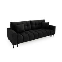 SCHLAFSOFA - Sofa Forta - Schwarz (Amon 13) - Schwarz, Holz (233/72/101cm) - Möblo