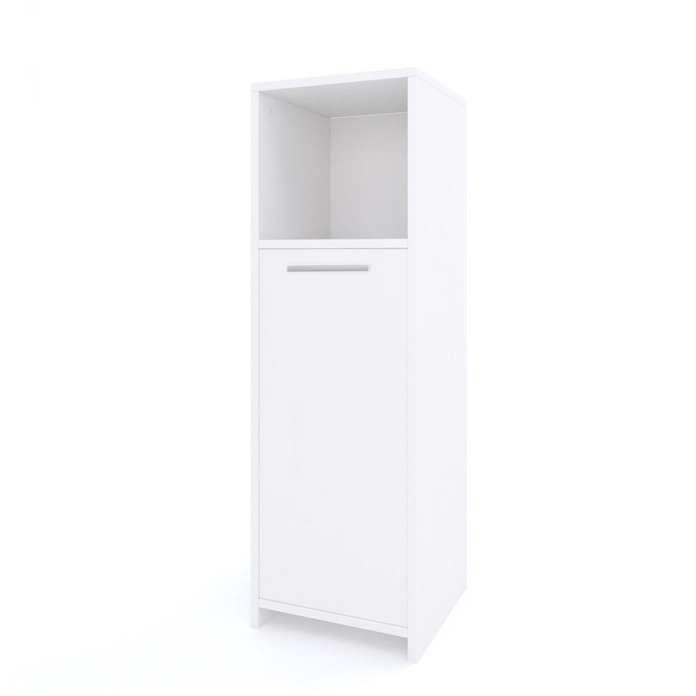 MIDISCHRANK Kiko Weiß 30 x 95 cm - Weiß, Holzwerkstoff (30/95/30cm) - Vicco