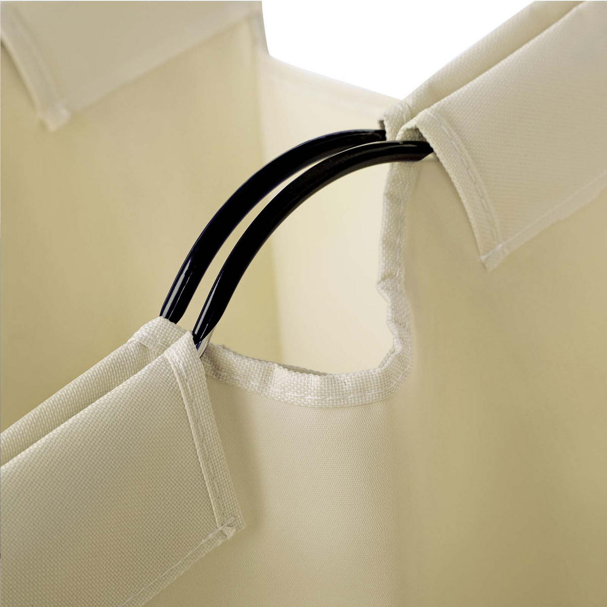 WÄSCHEKORB - Beige, Textil (38.5/81/87.5cm) - Hansiro