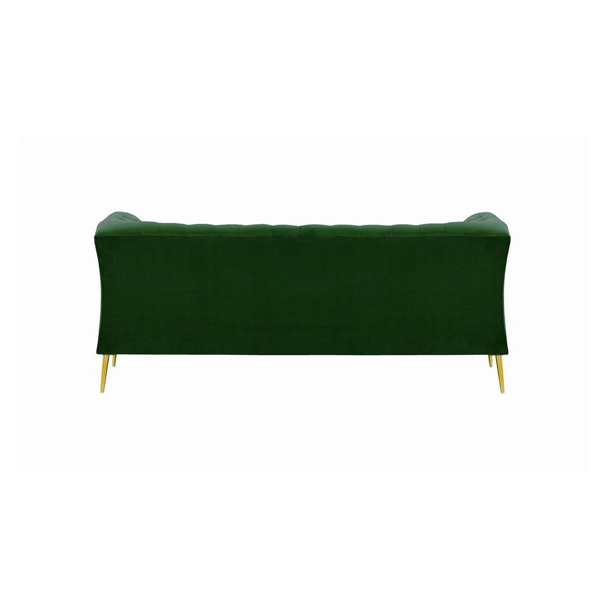 ZWEISITZER-SOFA Chesterfield Modern-Velluto 10 - Grün, Holz/Textil (183/74/80cm)
