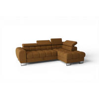 ECKSOFA Bastien Mit Schlaffunktion - Rotbraun, Holzwerkstoff/Textil (260/170cm) - Fun Möbel
