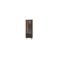 VITRINE KREON 190,7/59 cm in Braun - Braun, Holzwerkstoff (59/190.7/40cm) - MASSENO