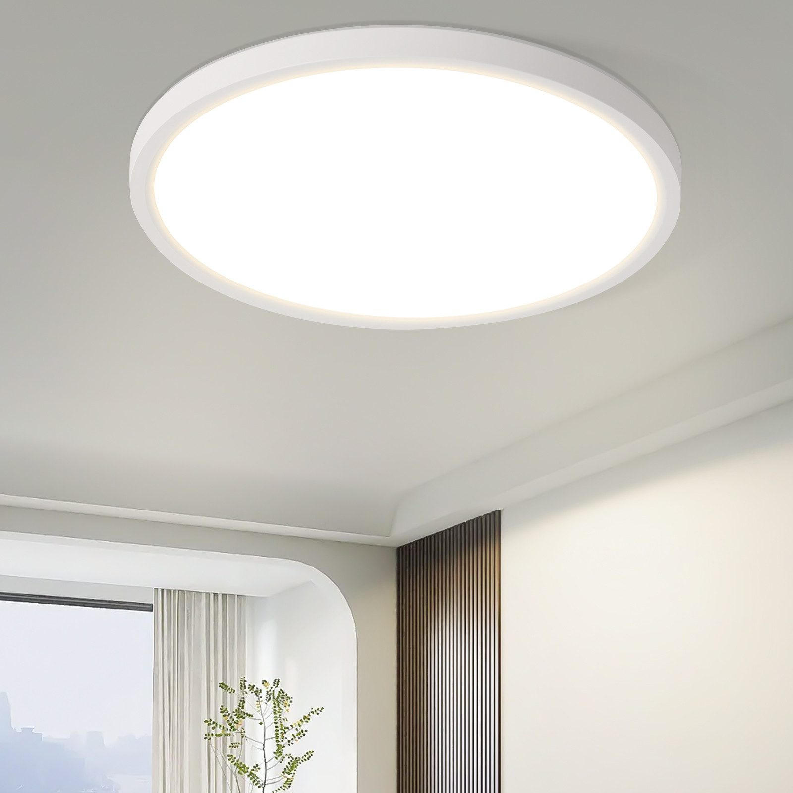 LED-DECKENLEUCHTE Maldonado 18/18/2.6 cm - Weiß, Kunststoff (18/18/2.6cm) - Nettlife
