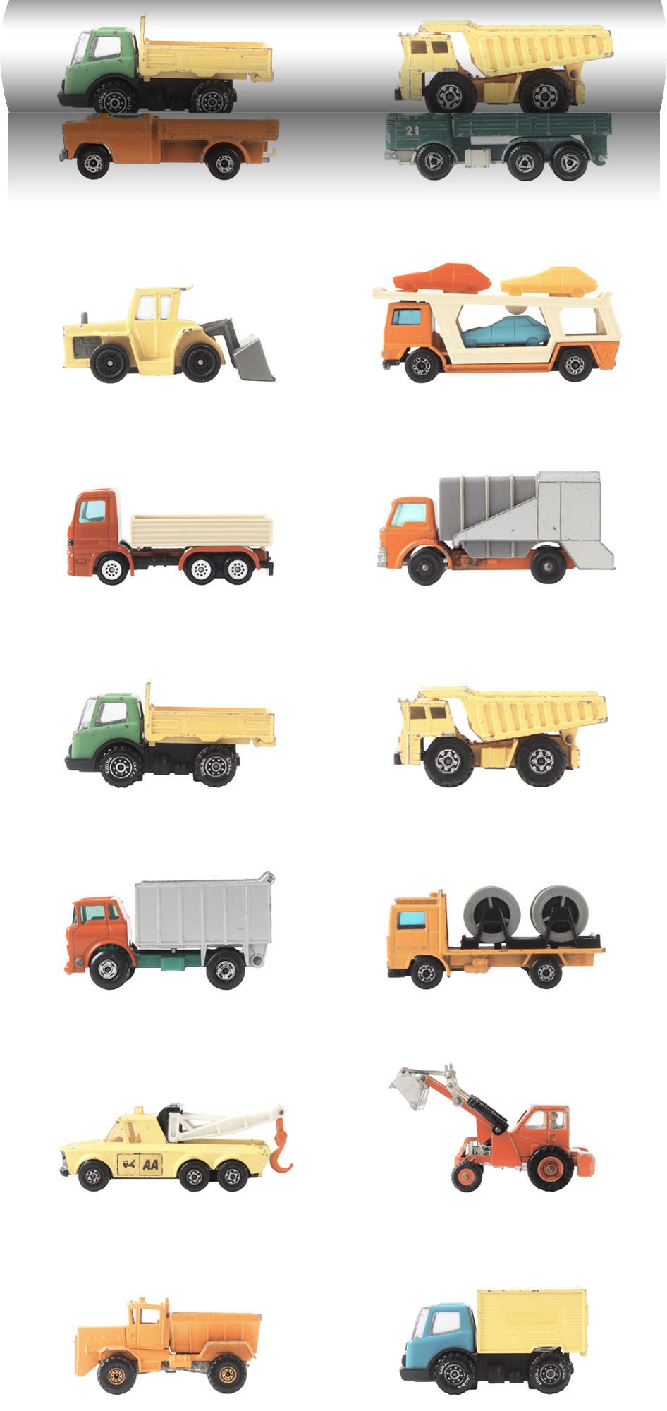 XXL-VLIESTAPETE Lastwagen und Traktoren 50 x 900 cm - Weiß, Papier (50/0.1cm) - ESTAhome
