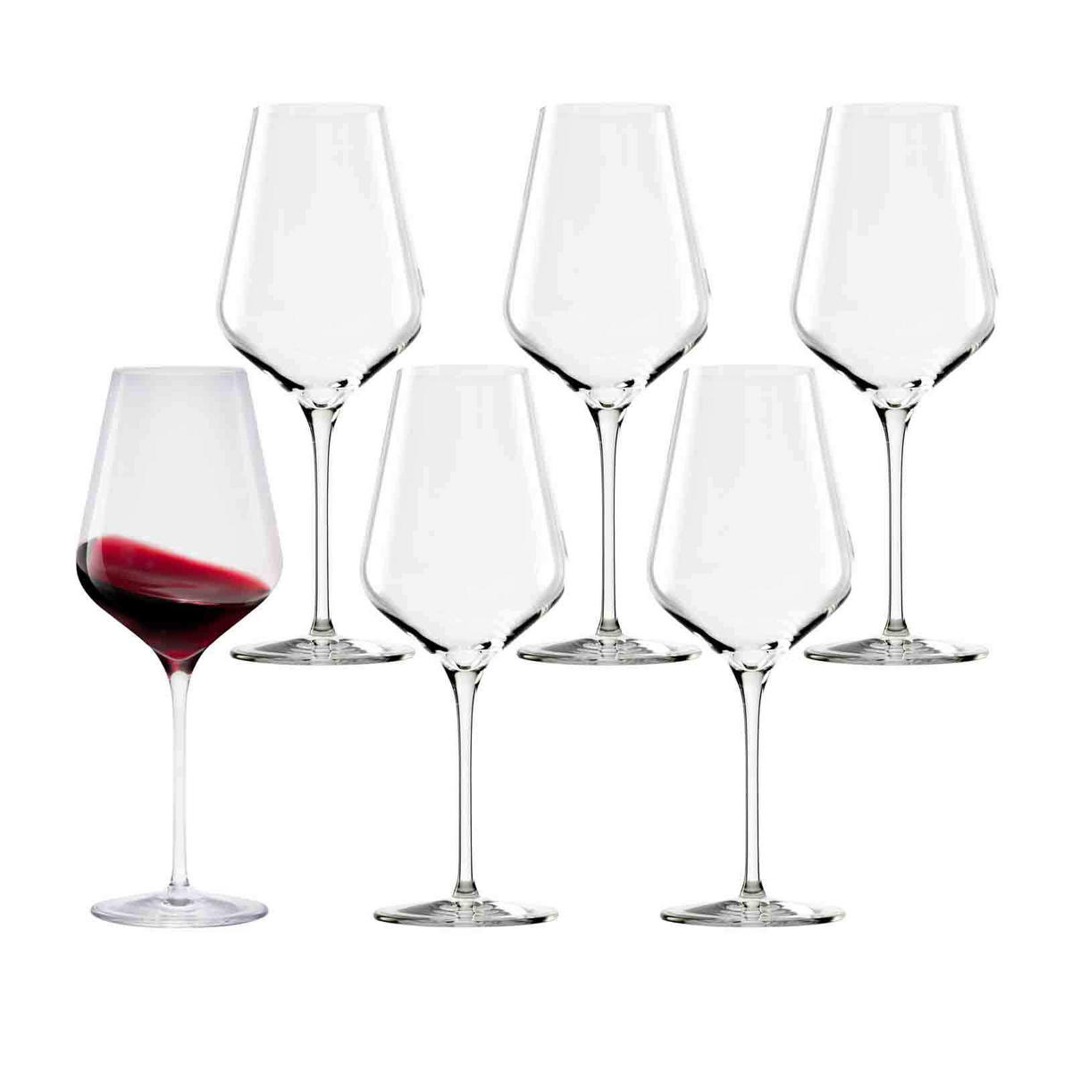 ROTWEINGLÄSER Quatrophil transparent 570 ml 6er Set - Transparent, Glas (0.57L) - Stölzle Lausitz
