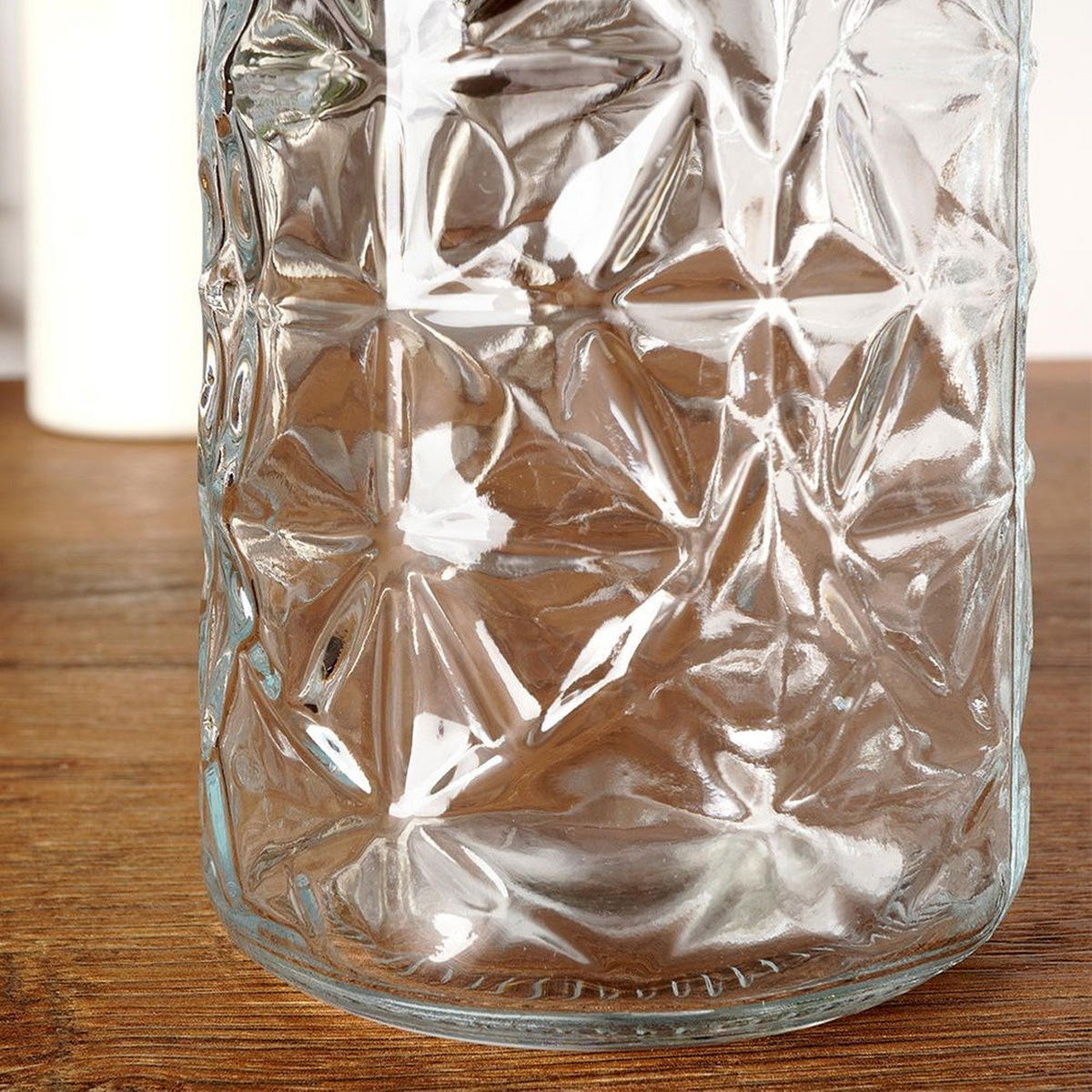 KARAFFE Bügelverschluss 1,1 l Transparent - Transparent, Glas (8.5/34/8.5cm) - Orion 