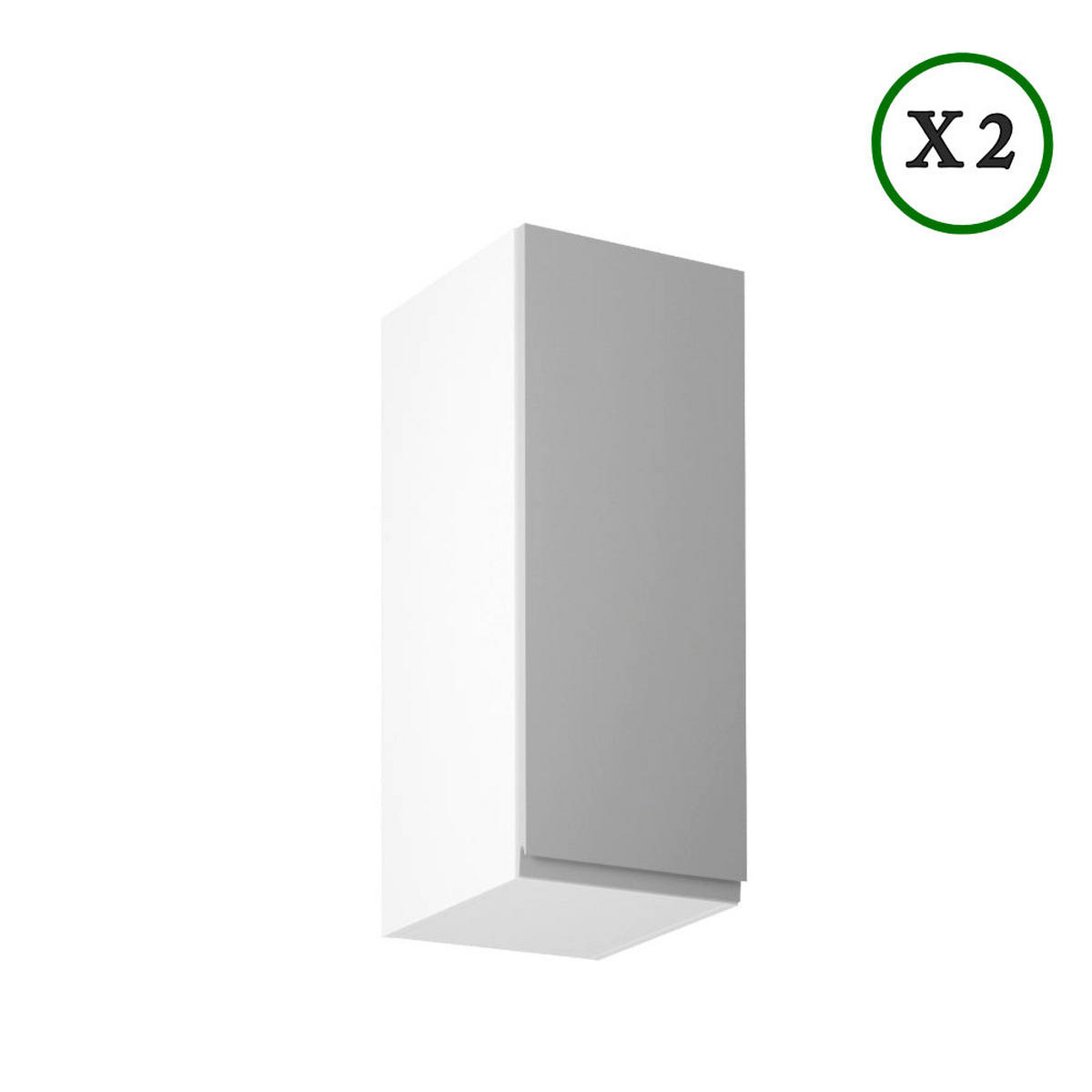 ECKKÜCHE – 250 cm – K67-G250 – Velmora – Grau – ohne E-Geräte - Grau, Holzwerkstoff (250/212/270cm) - ROYAL24_MARKT