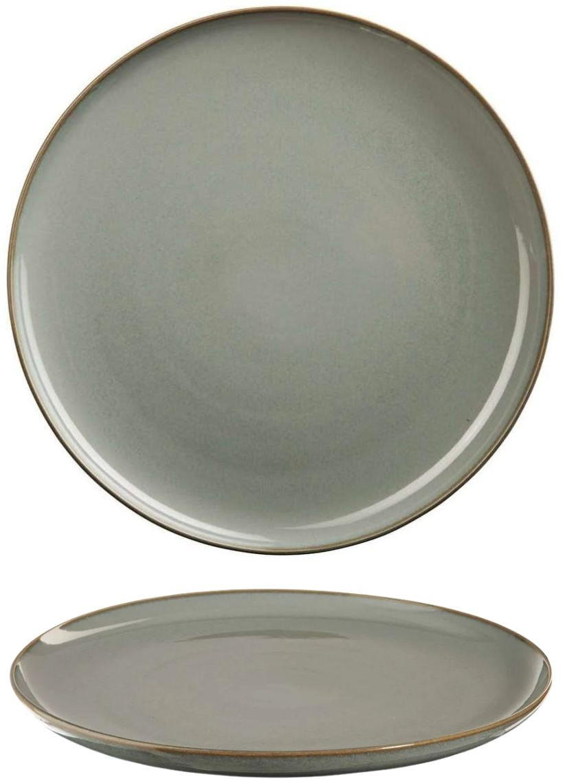 ASA Selection Speiseteller Saisons Eucalyptus ø 26,5 cm - 4 Stück - Grün, Keramik (1/2/2cm)