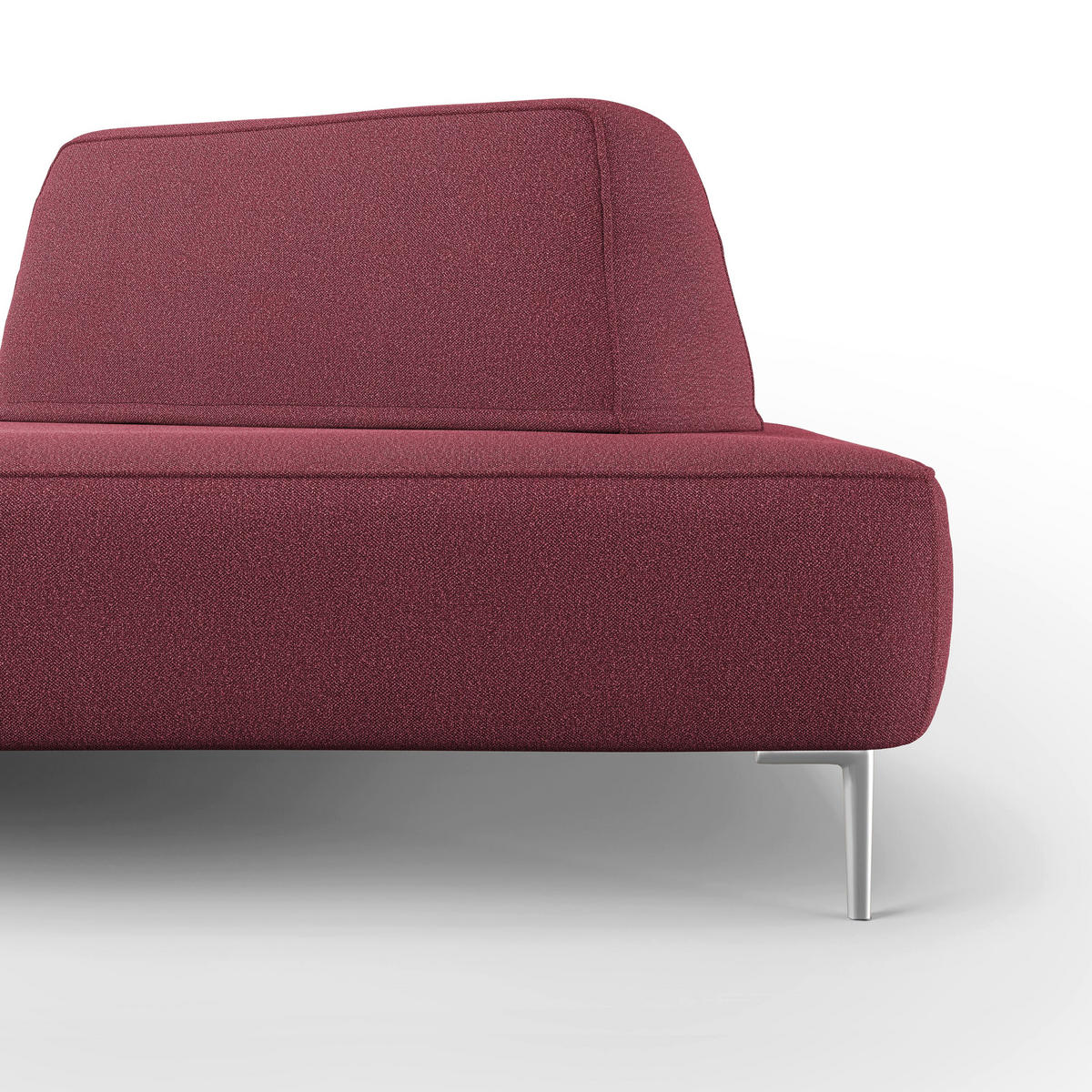 LINEARSOFA Newton - Rot, Textil (212/42/115cm) - Divani.store
