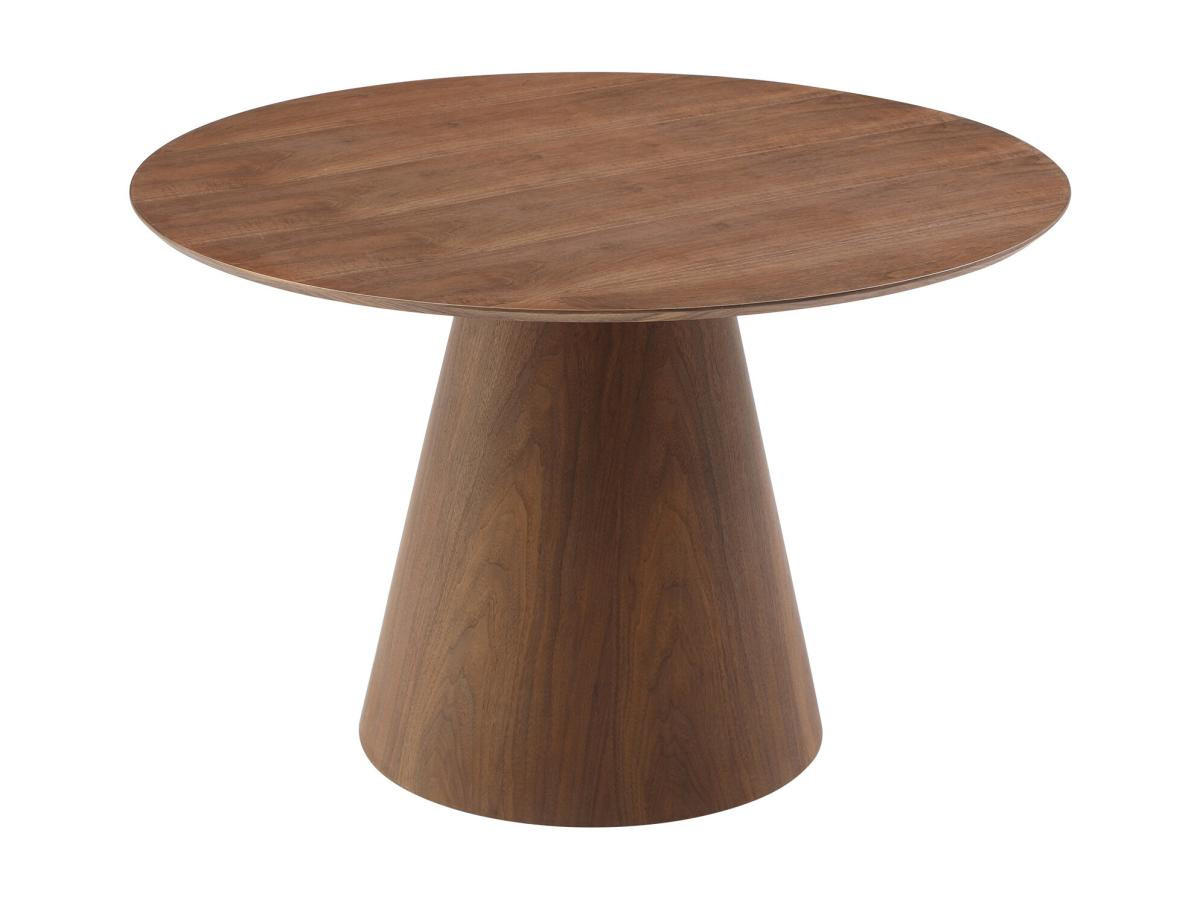 ESSTISCH rund - 4 Personen - MDF - Holzfarben dunkel - ANTALIZA - Dunkelbraun, Holz (120/120/75.5cm) - Vente-Unique